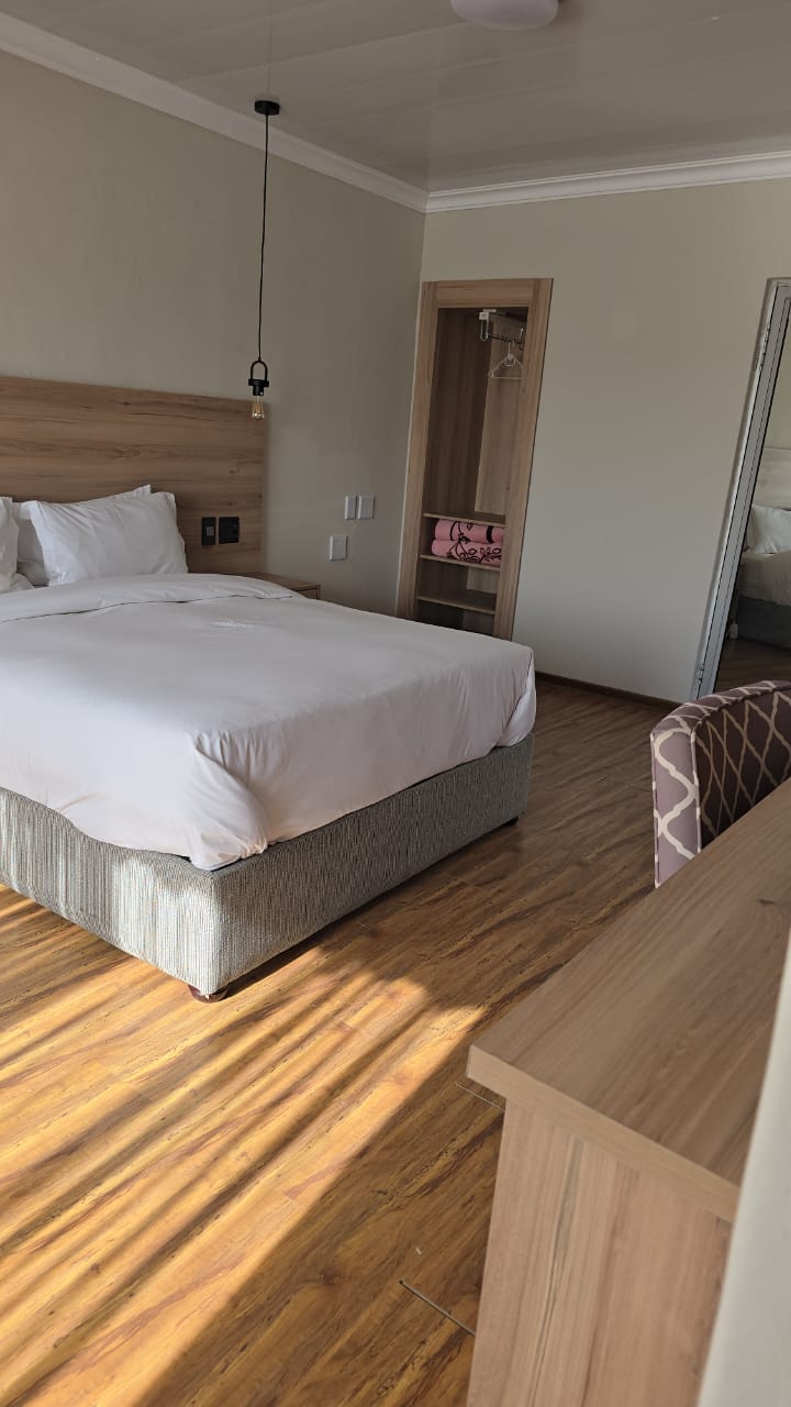 Spacious king suite with walk-in closet